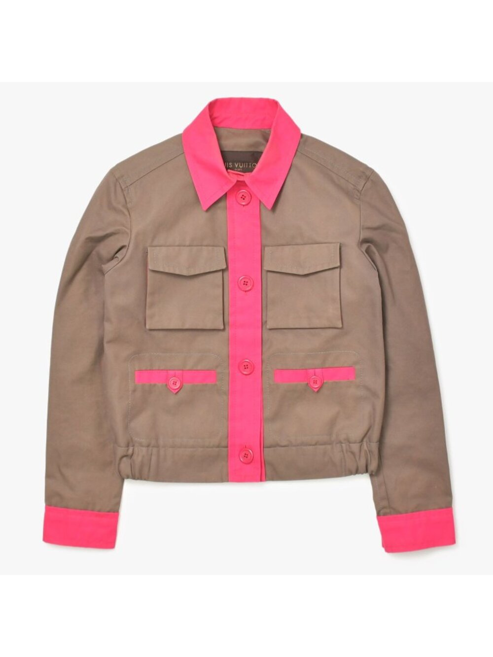Louis Vuitton Jacket Cotton Brown Pink